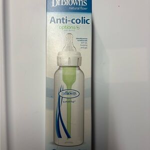 Dr. Brown's Anti-Colic Baby Bottle - White and Blue